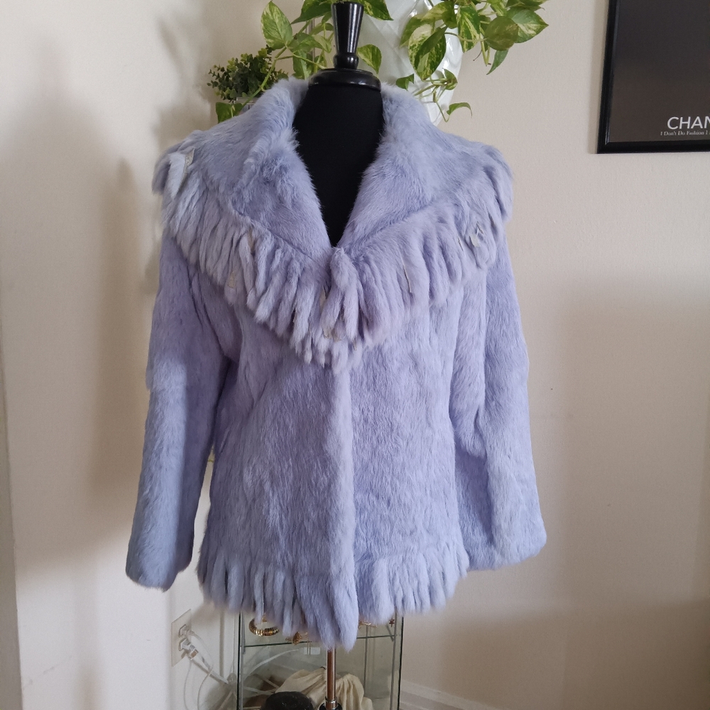 Genuine Rabbit Fur Coat
